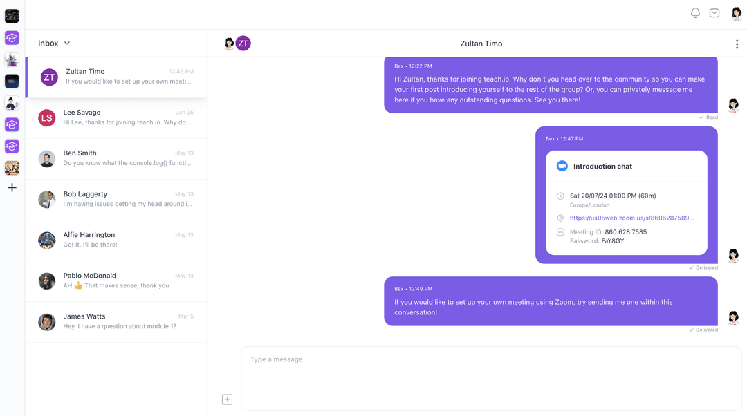 Teach.io screen shot