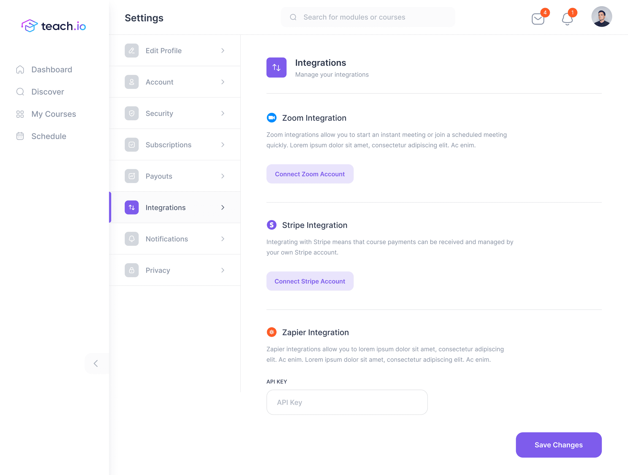 Teach.io screen shot