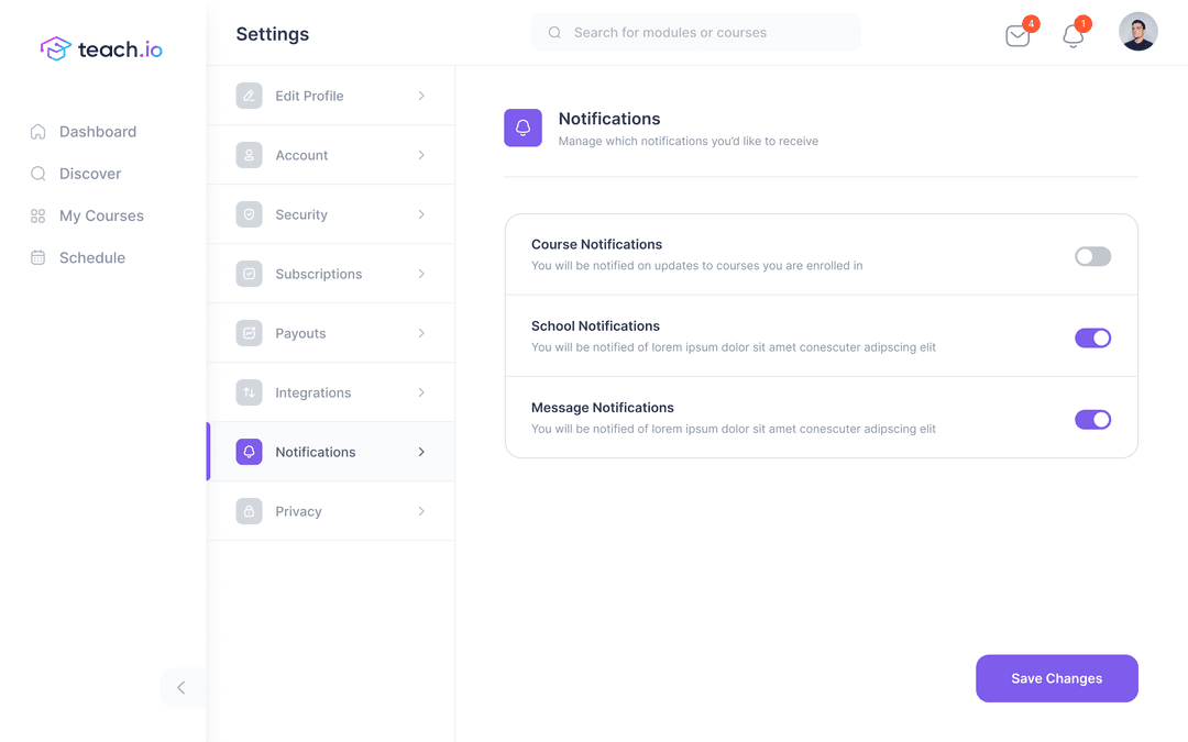 Teach.io screen shot